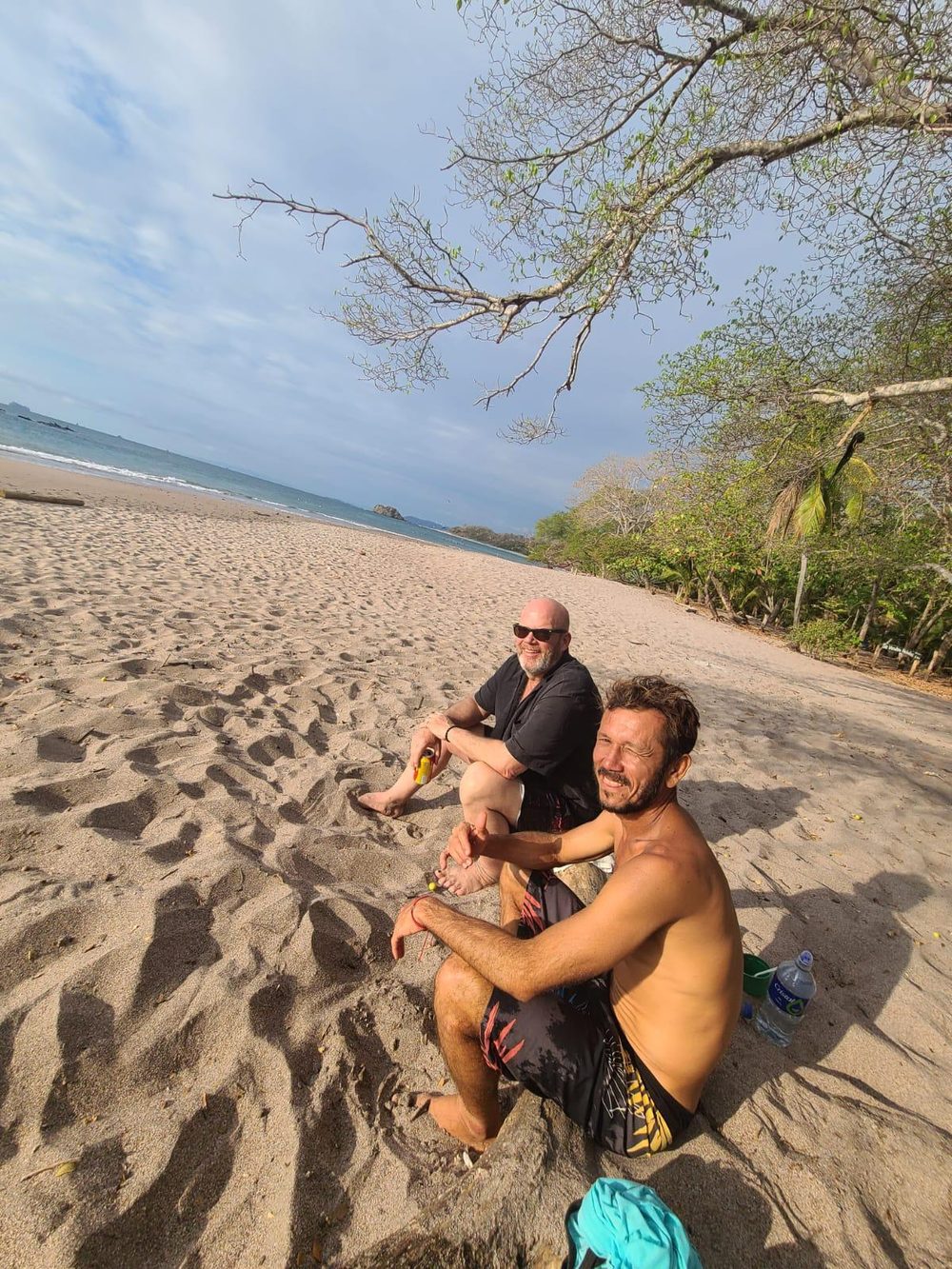 Andres and Willie on the beach